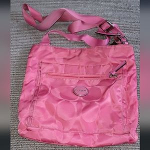 Pink Coach crossbody